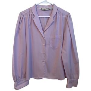 Diane Von Furstenberg vintage 1970's long sleeve blouse.